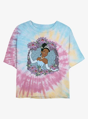 Disney the Princess and Frog Tiana Love Tie Dye Crop Girls T-Shirt