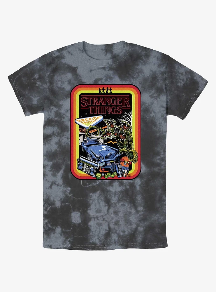 Stranger Things Retro Mash Mineral Wash T-Shirt