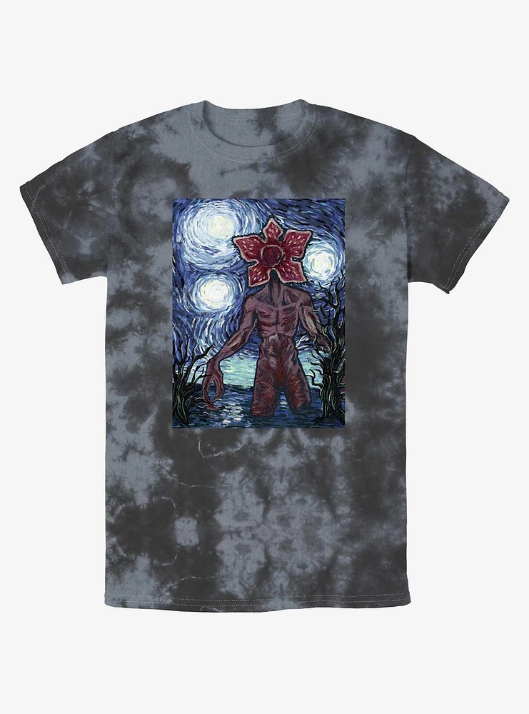 Stranger Things Starry Demogorgon Mineral Wash T-Shirt