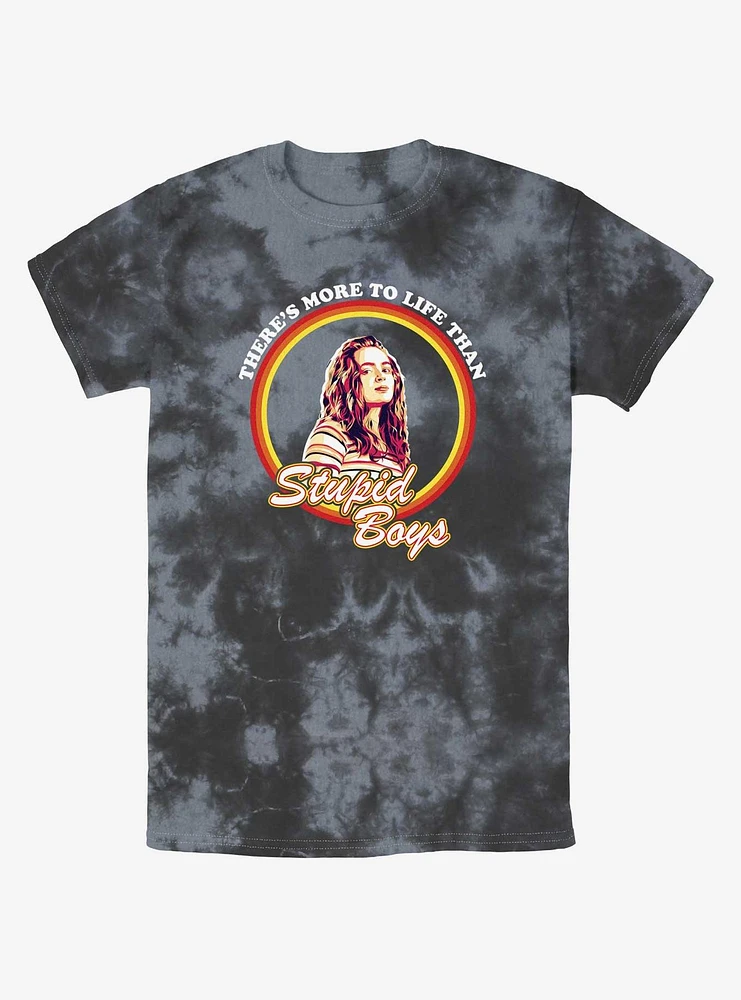 Stranger Things Stupid Boys Mineral Wash T-Shirt