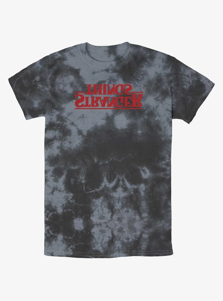Stranger Things Upside Down Logo Mineral Wash T-Shirt