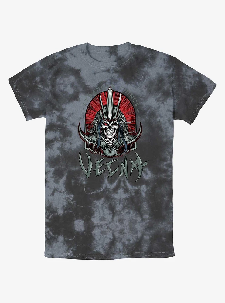 Stranger Things Vecna Tombstone Badge Mineral Wash T-Shirt