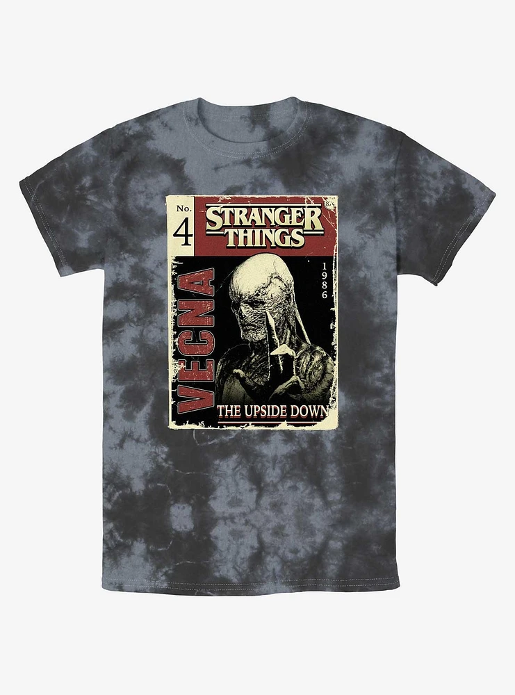 Stranger Things Vecna Pulp Comic Mineral Wash T-Shirt
