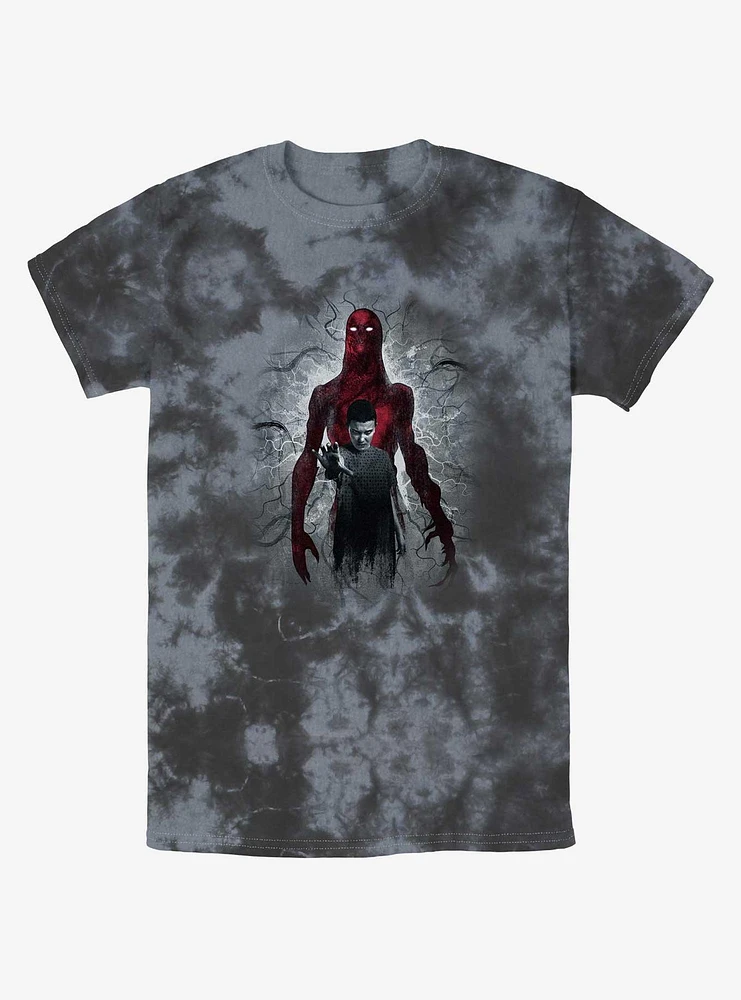 Stranger Things Vecna and Eleven Mineral Wash T-Shirt