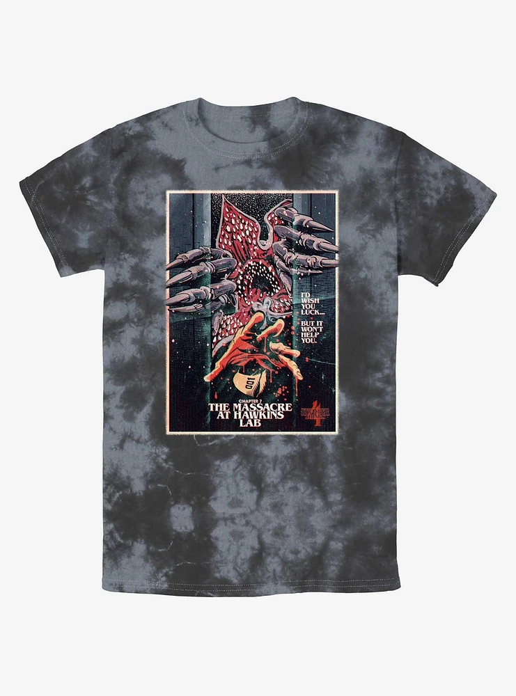 Stranger Things x Butcher Billy The Massacre At Hawkins Lab Mineral Wash T-Shirt