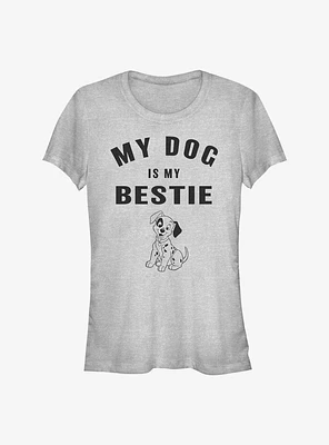 Disney 101 Dalmatians Patch Is My Bestie Girls T-Shirt
