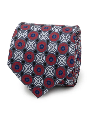Marvel Captain America Shield Grey Men's Tie