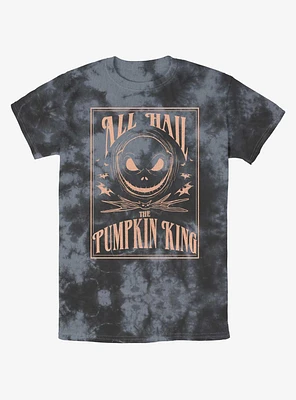 The Nightmare Before Christmas Hail Pumpkin King Tie-Dye T-Shirt