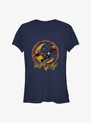 Disney Hocus Pocus Sanderson Sisters Tonight We Fly Girls T-Shirt