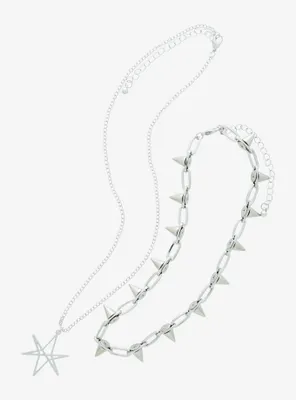Bring Me The Horizon Logo Spike Necklace Set