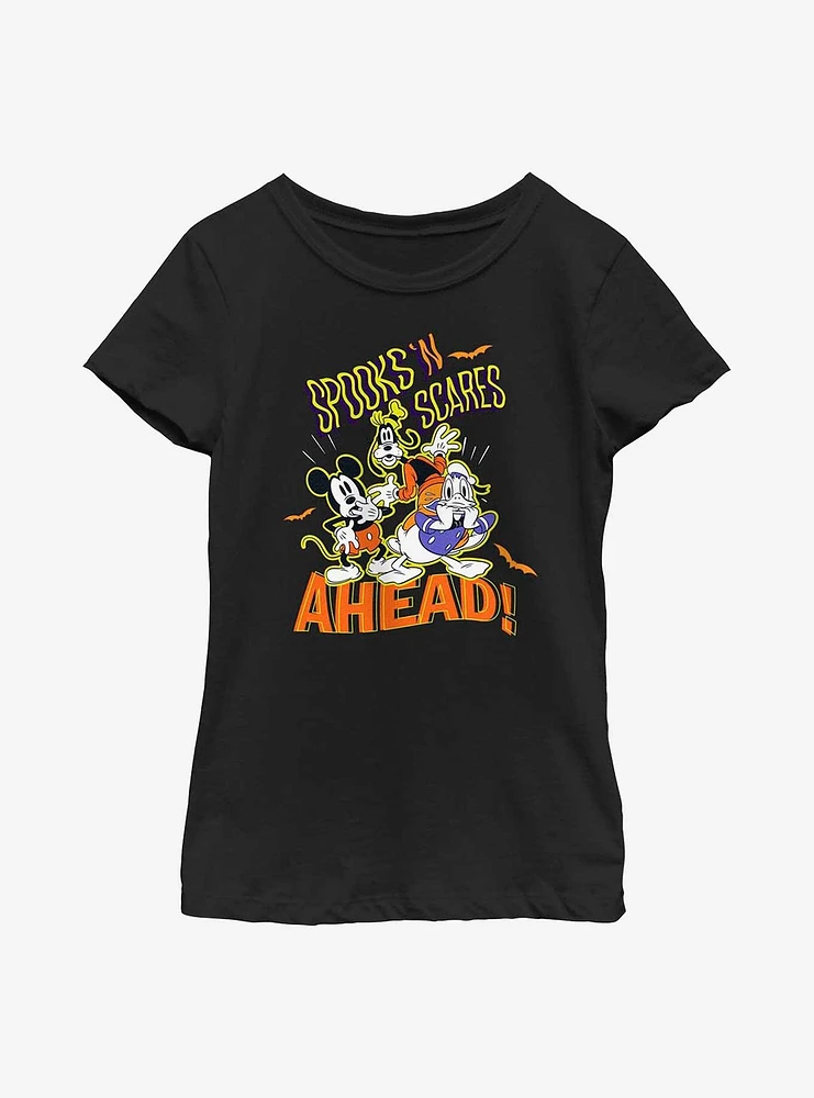 Disney Mickey Mouse Spooks 'n Scares Youth Girls T-Shirt