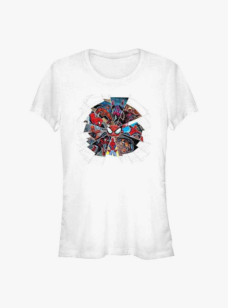 Marvel Spider-Man 60th Anniversary Spidey Web Girls T-Shirt