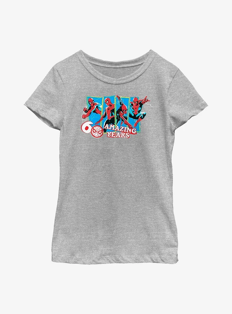 Marvel Spider-Man 60 Amazing Years Youth Girls T-Shirt