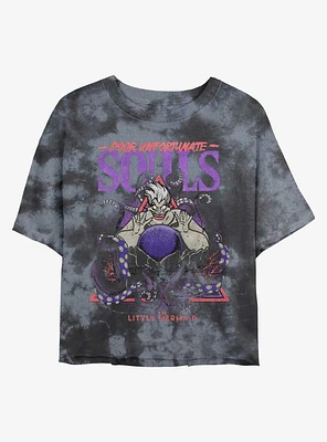 Disney The Little Mermaid Ursula Poor Unfortunate Souls Tie-Dye Girls Crop T-Shirt