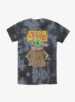 Star Wars The Mandalorian Logo Child Gaze Tie Dye T-Shirt