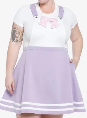 Pastel Purple & Pink Bow Skirtall Plus Size