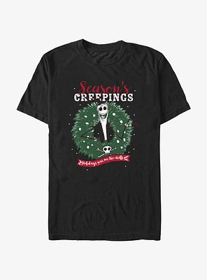The Nightmare Before Christmas Jack Season's Creepings Wreath T-Shirt