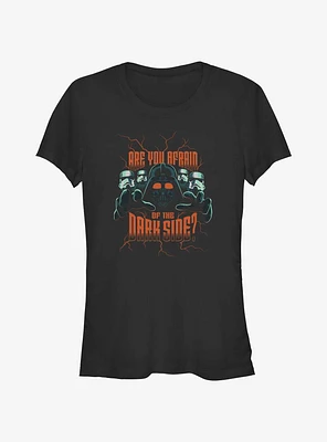 Star Wars Darth Vader Are You Afraid Girls T-Shirt
