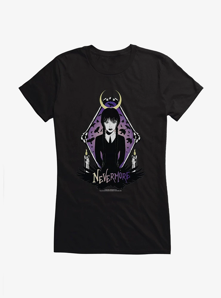 Wednesday Nevermore Girls T-Shirt