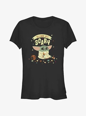 Star Wars The Mandalorian So Cute It's Scary Girls T-Shirt