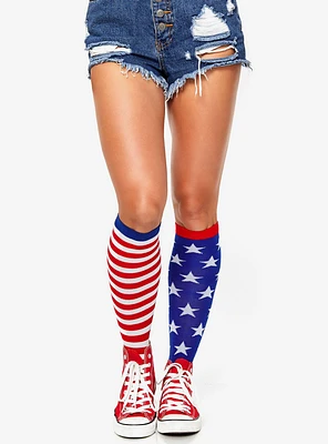 Stars and Stripes Knee High Socks