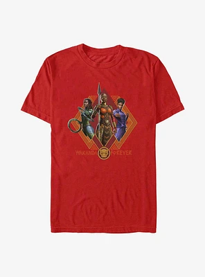 Marvel Black Panther: Wakanda Forever Warrior Trio T-Shirt