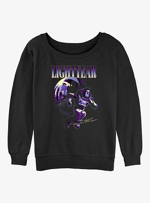 Disney Pixar Lightyear Space Ranger Portrait Girls Slouchy Sweatshirt