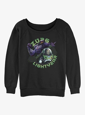 Disney Pixar Lightyear Zurg and Buzz Girls Slouchy Sweatshirt