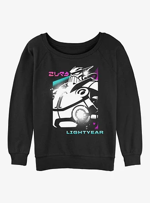 Disney Pixar Lightyear Zurg Portrait Girls Slouchy Sweatshirt
