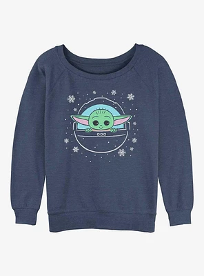 Star Wars The Mandalorian Snow Child Girls Slouchy Sweatshirt