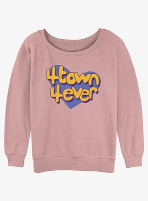 Disney Pixar Turning Red 4Town Heart Girls Slouchy Sweatshirt