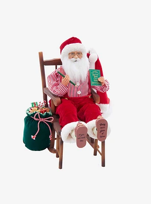 Kringle Klaus Sitting in Chair Figure