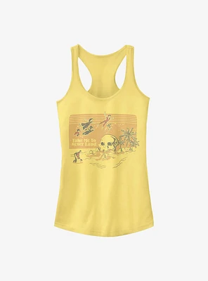Disney Peter Pan Fly To Skull Island Girls Tank