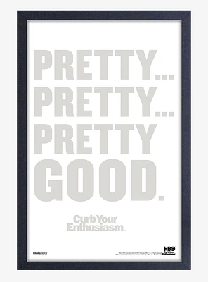 Curb Your Enthusiasm Pretty Framed Wood Wall Art