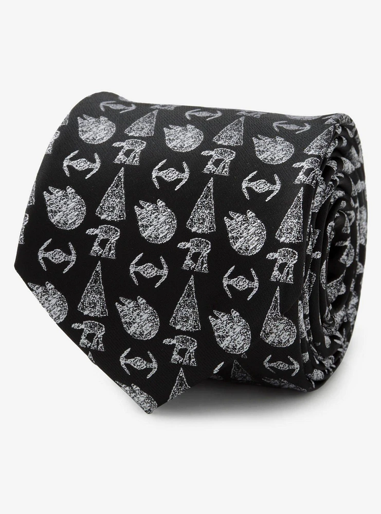 Star Wars Battle Black Men's Tie