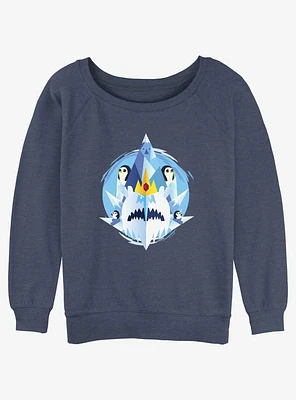 Adventure Time Ice Kingdom Girls Slouchy Sweatshirt