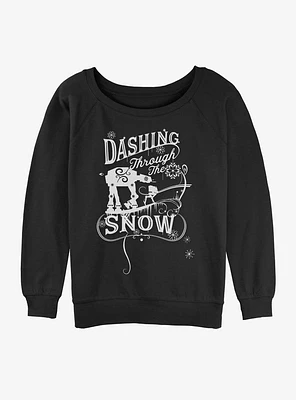 Star Wars AT-AT Walker Snow Girls Slouchy Sweatshirt