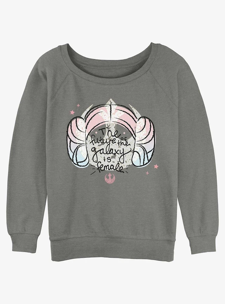 Star Wars The Future Is Female Girls Slouchy Sweatshirt