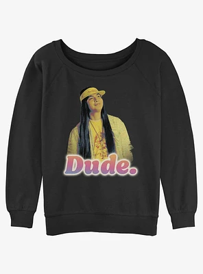 Stranger Things Argyle Dude Girls Slouchy Sweatshirt