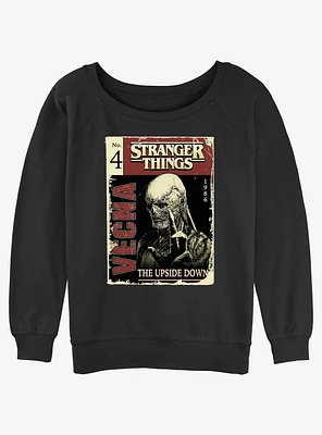 Stranger Things Vecna Pulp Comic Girls Slouchy Sweatshirt