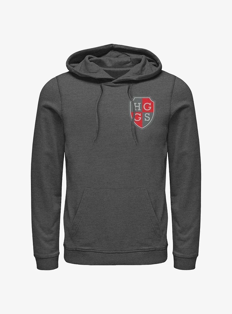 Heartstopper Harvey Greene Grammar School Pocket Crest Hoodie