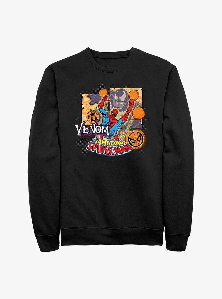 Marvel Spider-Man Venom vs Halloween Sweatshirt