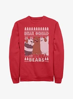 Cartoon Network We Bare Bears Squad Ugly Christmas Sweatshirt