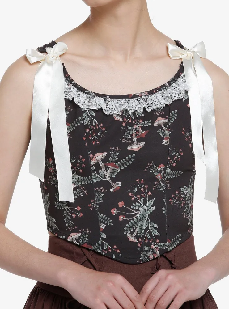 Thorn & Fable Mushroom Girls Corset Top