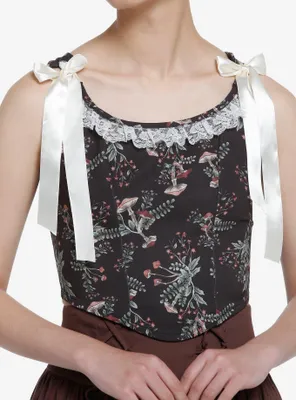 Thorn & Fable Mushroom Girls Corset Top