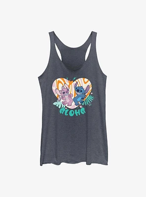 Disney Lilo & Stitch Angel and Groovy Heart Girls Tank