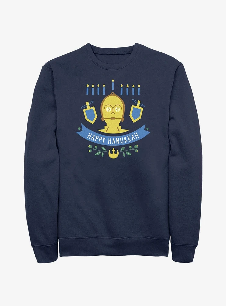 Star Wars C-3P0 Hanukkah Sweatshirt