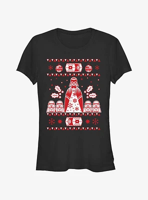 Star Wars Empire Ugly Christmas Girls T-Shirt