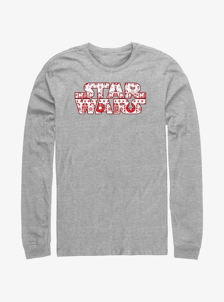 Star Wars Festive Fill Logo Long-Sleeve T-Shirt