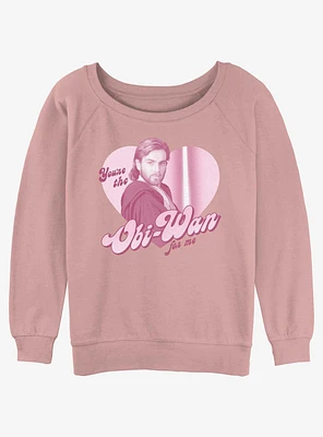 Star Wars Wan For Me Girls Slouchy Sweatshirt